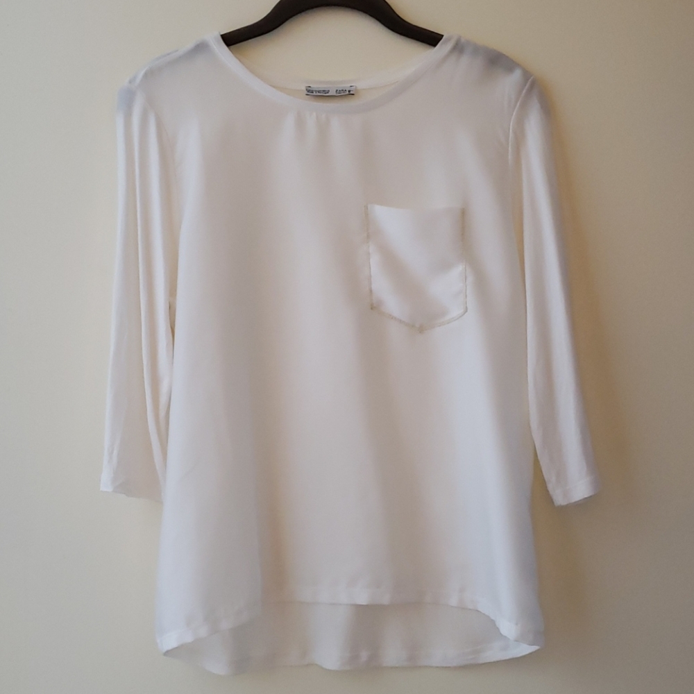 Ivory Zara Top Size M